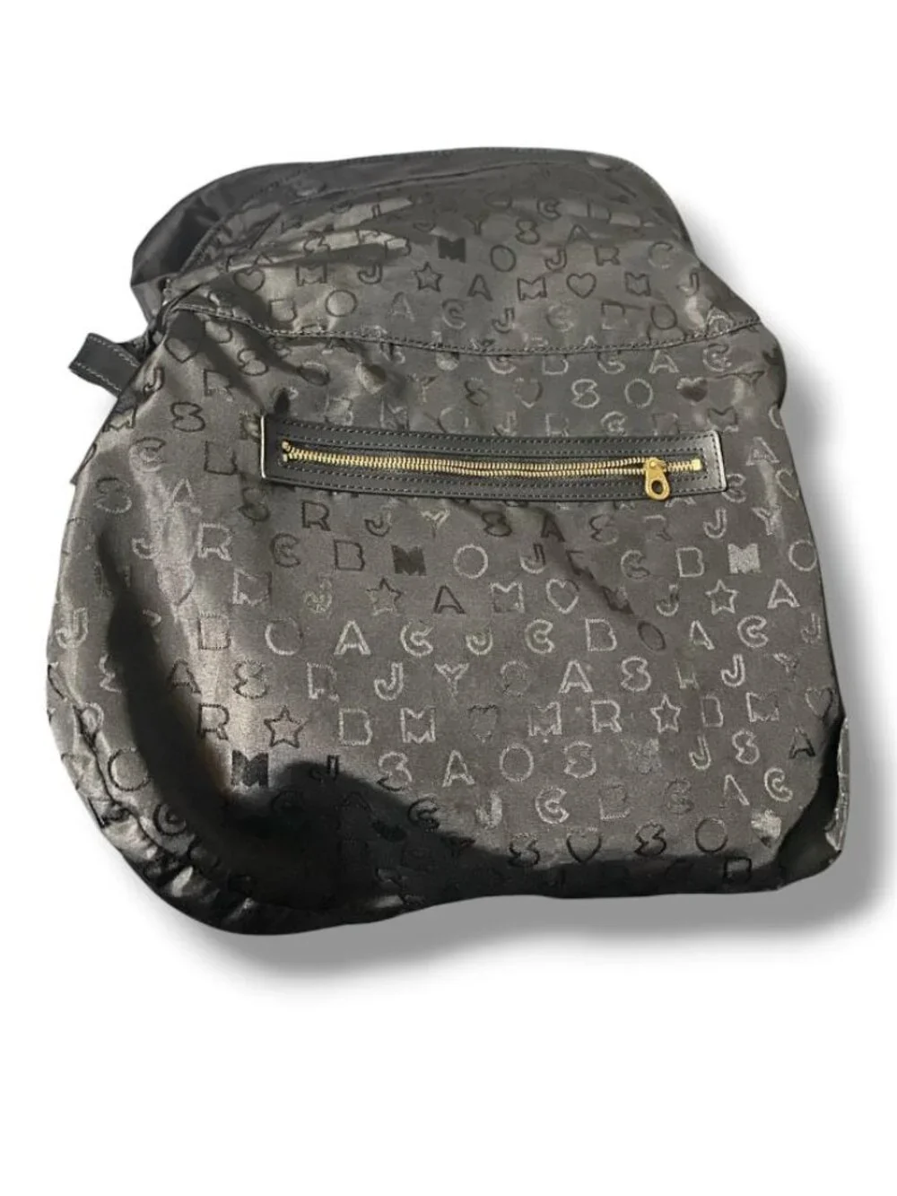 Marc Jacobs Black Shoulder Bag with Gold Hardware